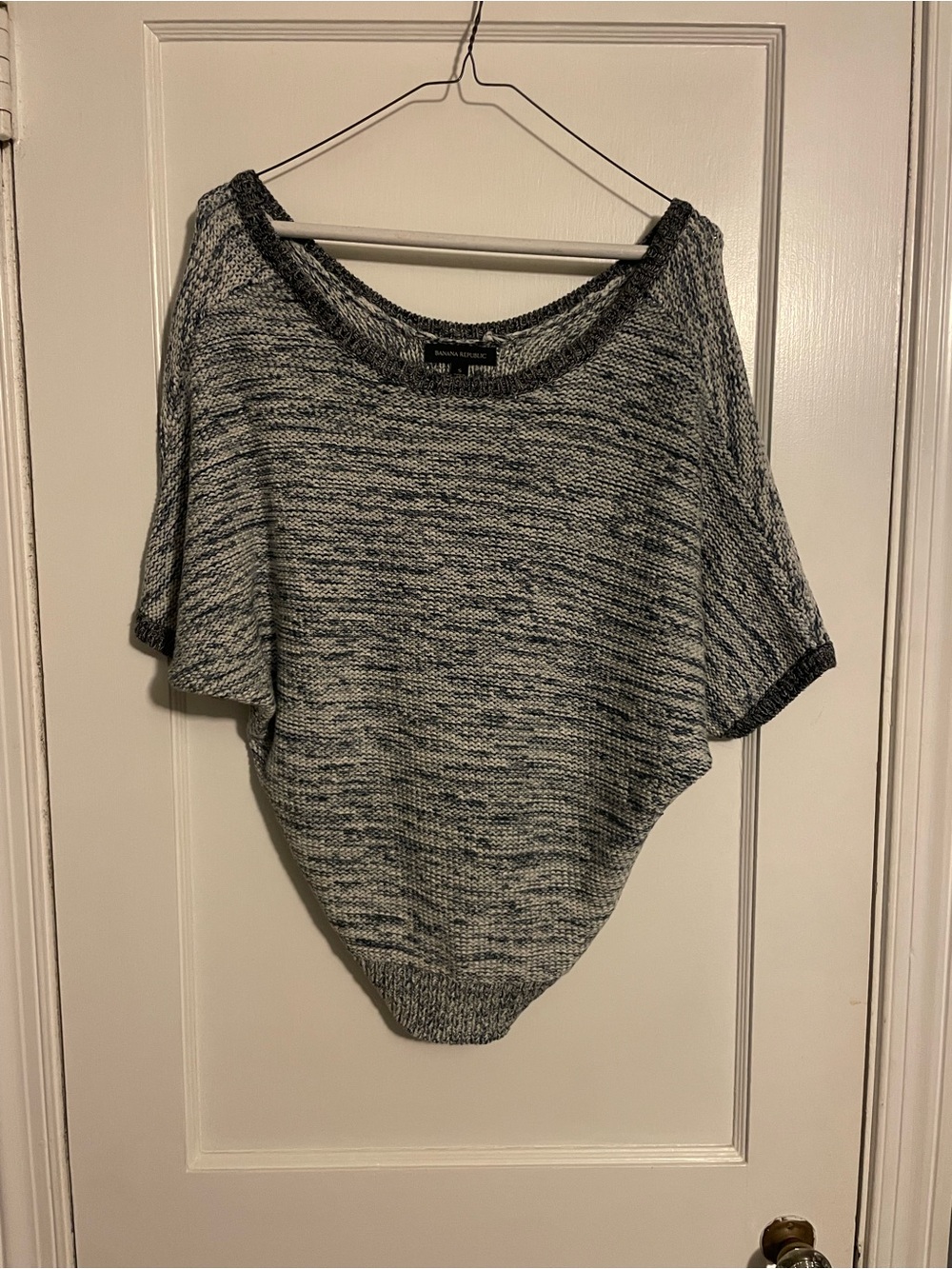 Banana Republic marled cotton knit dolman-sleeve sweater Women’s Size Small